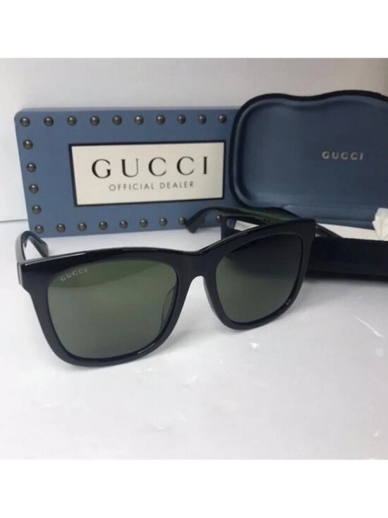 ? - New Authentic Gucci GG0057SK 002 56 GG0057SK Unisex Sunglasses main image 4